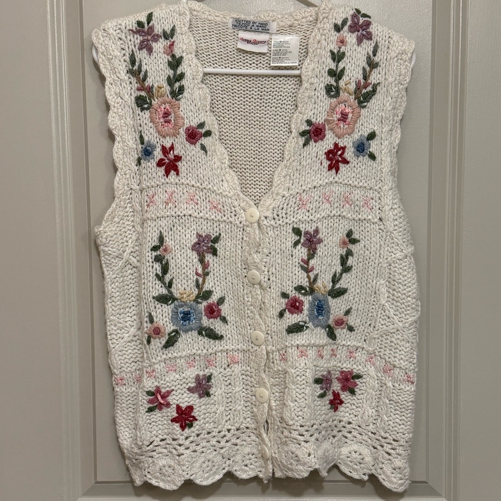 Hand Knit Bobbie Brooks anywear Vest
